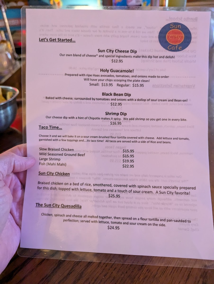 Menu Sun City Cafe-1